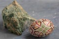 Easter Egg Pysanka card Royalty Free Stock Photo