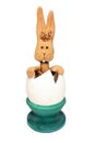 Easter egg rabbit in broken egg Royalty Free Stock Photo