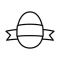 Easter Egg With Ribbon Icon Royalty Free Stock Photo