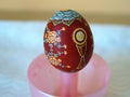 Easter egg scraped