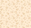 Easter egg seamless beige hand made pattern. for clothes, card, paper. Duotone background