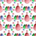 Easter egg seamless pattern