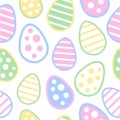 Easter egg seamless pattern