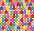 Easter egg seamless pattern. Festive spring holiday background for printing on fabric, paper for scrapbooking, gift wrap and