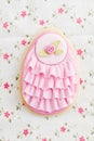 Easter egg sugar cookie