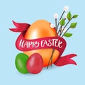 Easter egg vector illustration. Royalty Free Stock Photo