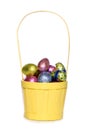 Easter egg yellow basket