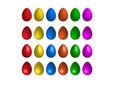 Colorful Easter eggs illustration vector Royalty Free Stock Photo