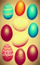 Easter eggs - abstract digital art