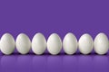 Easter Eggs as group, on colorful background Royalty Free Stock Photo