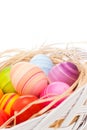 Easter eggs in the basket Royalty Free Stock Photo