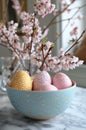 easter eggs in a basket easter eggs with flowers easter eggs and flowers