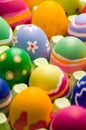 Easter eggs in a big box Royalty Free Stock Photo