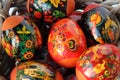 Easter eggs in Khokhloma style