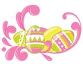 Easter eggs card Royalty Free Stock Photo