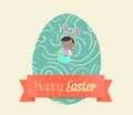 Easter Eggs Card Royalty Free Stock Photo