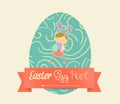 Easter Eggs Card Royalty Free Stock Photo