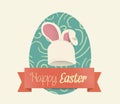 Easter Eggs Card Royalty Free Stock Photo