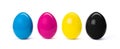 Easter eggs in CMYK Royalty Free Stock Photo