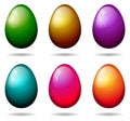 Easter eggs collection Royalty Free Stock Photo