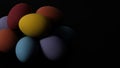 Easter eggs or color egg. Multi-colorful of easter eggs Royalty Free Stock Photo