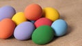 Easter eggs or color egg. Multi-colorful of easter eggs Royalty Free Stock Photo