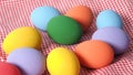 Easter eggs or color egg. Multi-colorful of easter eggs Royalty Free Stock Photo