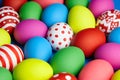 Easter Eggs colorful background. Easter Sunday or Easter Day Pascha