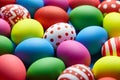 Easter Eggs colorful background. Easter Sunday or Easter Day Pascha