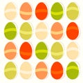 Easter eggs colorful decorative pattern illustration