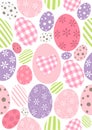 Easter eggs - colorful happy pattern