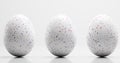 Easter eggs with colorful spotted pattern. Elegant decoration