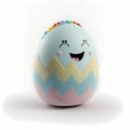 Easter Eggs With Face Design. Generative AI Royalty Free Stock Photo