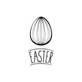 Easter eggs. Easter design element. Vector illustration.