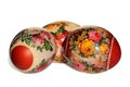 Easter eggs with floral ornament Royalty Free Stock Photo