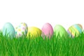 Easter Eggs in Grass Royalty Free Stock Photo