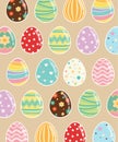 Easter eggs icons. Vector illustration. Easter eggs for Easter holidays design