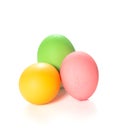 Easter eggs isolated white background Royalty Free Stock Photo