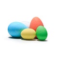 Easter Eggs - Isolated on white Royalty Free Stock Photo