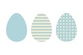 Easter eggs ÃÂlipart collection in 1960 retro style. Perfect for stickers, cards, print. Isolated vector illustration