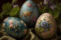 A Nest of Springtime Delight: Easter Eggs in a Nest