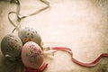 Easter eggs in old style Royalty Free Stock Photo