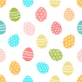 Easter eggs pattern background - Vector