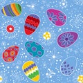 Easter eggs pattern