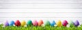 Easter Eggs In A Row Royalty Free Stock Photo