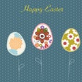 Easter eggs sale background Royalty Free Stock Photo