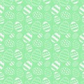 Easter Eggs with seamless ornament pattern, Vector. Royalty Free Stock Photo