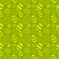 Easter Eggs with seamless ornament pattern, Vector Royalty Free Stock Photo