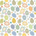 Easter eggs seamless pattern