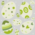 Easter eggs semless pattern